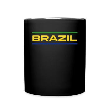 Brasilien Brazil shirt Brasilianer Rio de Janeirao - Tasse einfarbig - Schwarz - Vorne