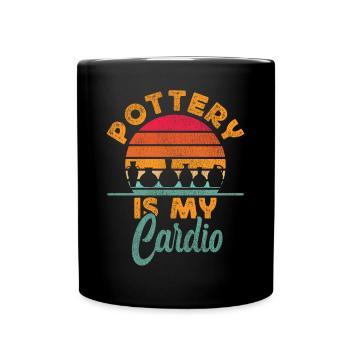 Pottery Ceramics Artist Retro - Tasse einfarbig - Schwarz - Vorne