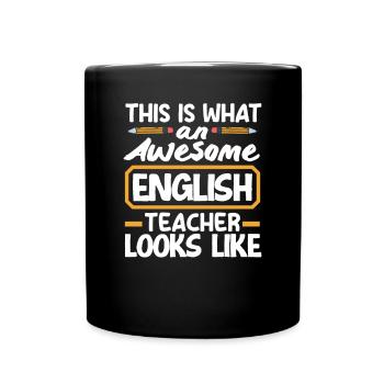 Funny Teacher Teacher Gift - Full Colour Mug - black - Front