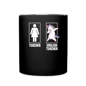 Funny Teacher Teacher Gift - Full Colour Mug - black - Front