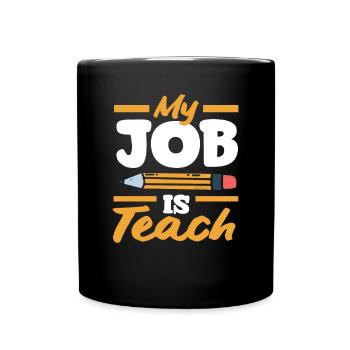 Funny Teacher Teacher Gift - Full Colour Mug - black - Front