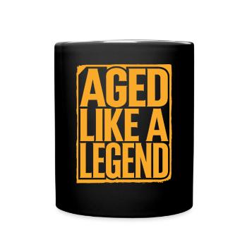 Vieilli comme une légende Anniversaire Vieillir - Mug uni - noir - Devant