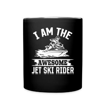 I am the awesome jet ski rider - Funny Jetski Jets - Full Colour Mug - black - Front