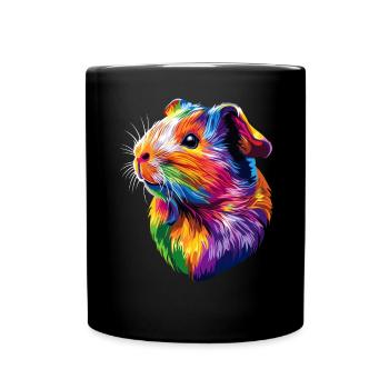 Cochon d’Inde Rongeurs Capybara Rongeur mignon - Mug uni - noir - Devant