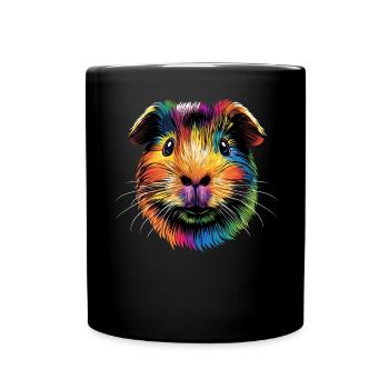 Cochon d’Inde Rongeurs Capybara Rongeur mignon - Mug uni - noir - Devant