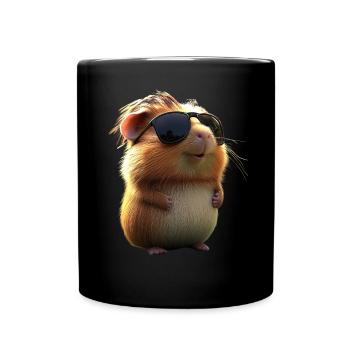 Cochon d’Inde Rongeurs Capybara Rongeur mignon - Mug uni - noir - Devant