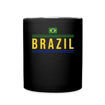 Brasilien Brazil shirt Brasilianer Rio de Janeirao - Tasse einfarbig - Schwarz - Vorne