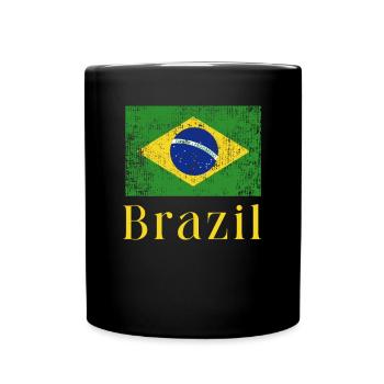 Brasilien Brazil shirt Brasilianer Rio de Janeirao - Tasse einfarbig - Schwarz - Vorne