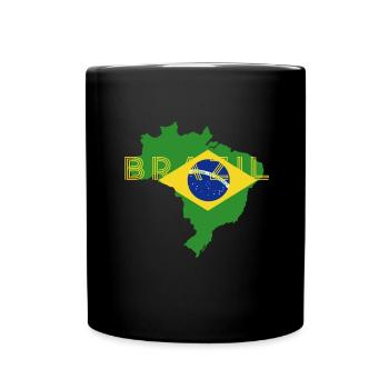 Brasilien Brazil shirt Brasilianer Rio de Janeirao - Tasse einfarbig - Schwarz - Vorne