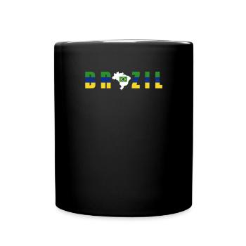 Brazil Brazil shirt Brazilian Rio de Janeirao - Full Colour Mug - black - Front