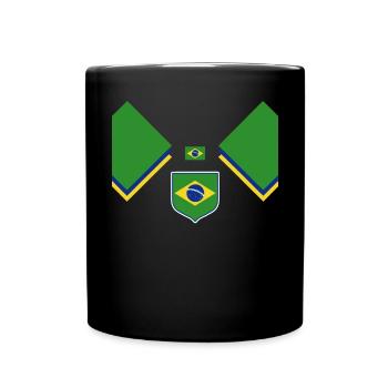 Brasilien Brazil shirt Brasilianer Rio de Janeirao - Tasse einfarbig - Schwarz - Vorne