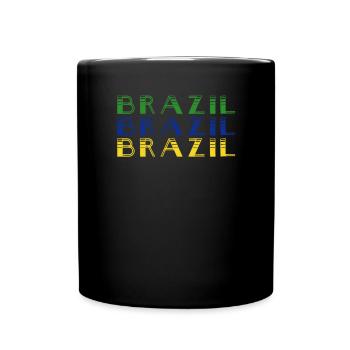 Brasilien Brazil shirt Brasilianer Rio de Janeirao - Tasse einfarbig - Schwarz - Vorne