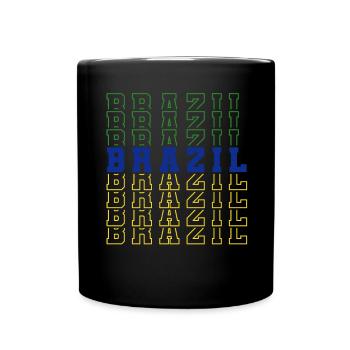 Brazil Brazil shirt Brazilian Rio de Janeirao - Full Colour Mug - black - Front