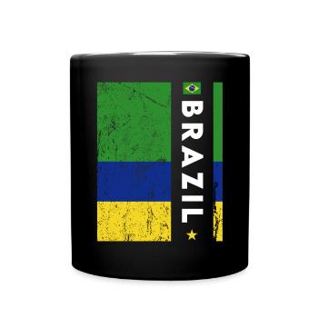 Brazil Brazil shirt Brazilian Rio de Janeirao - Full Colour Mug - black - Front