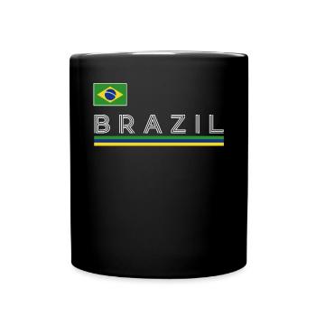 Brasilien Brazil shirt Brasilianer Rio de Janeirao - Tasse einfarbig - Schwarz - Vorne