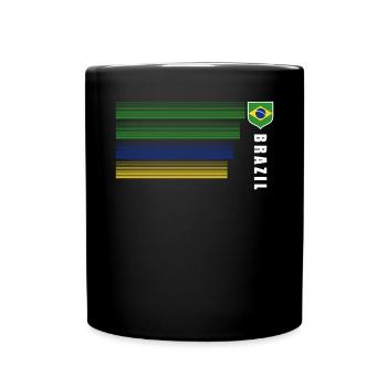 Brasilien Brazil shirt Brasilianer Rio de Janeirao - Tasse einfarbig - Schwarz - Vorne