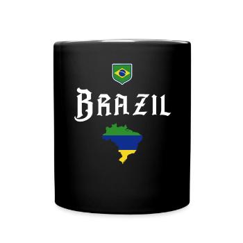 Brazil Brazil shirt Brazilian Rio de Janeirao - Full Colour Mug - black - Front