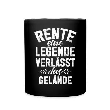 Légende de la retraite Drôle de pension Pension Retraité - Mug uni - noir - Devant