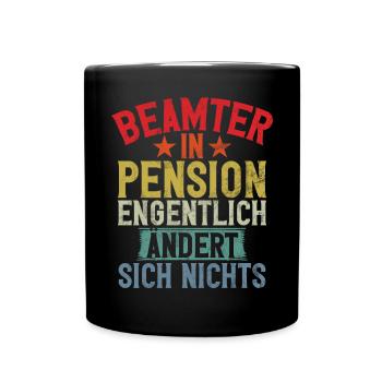 Légende de la retraite Drôle de pension Pension Retraité - Mug uni - noir - Devant