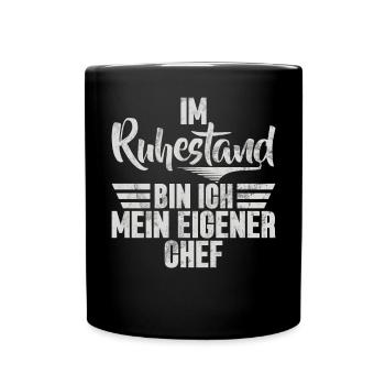 Légende de la retraite Drôle de pension Pension Retraité - Mug uni - noir - Devant