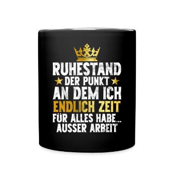 Légende de la retraite Drôle de pension Pension Retraité - Mug uni - noir - Devant