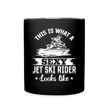 This is what a sexy jet ski rider looks like - Jet - Full Colour Mug - black - Front