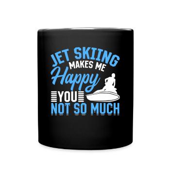 Le jetski me rend heureux pas tant que ça - Jetski - Mug uni - noir - Devant