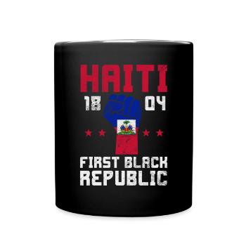 Haiti - Tasse einfarbig - Schwarz - Vorne