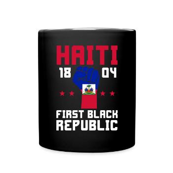 Haiti Haitianer Karibik Urlaub - Tasse einfarbig - Schwarz - Vorne