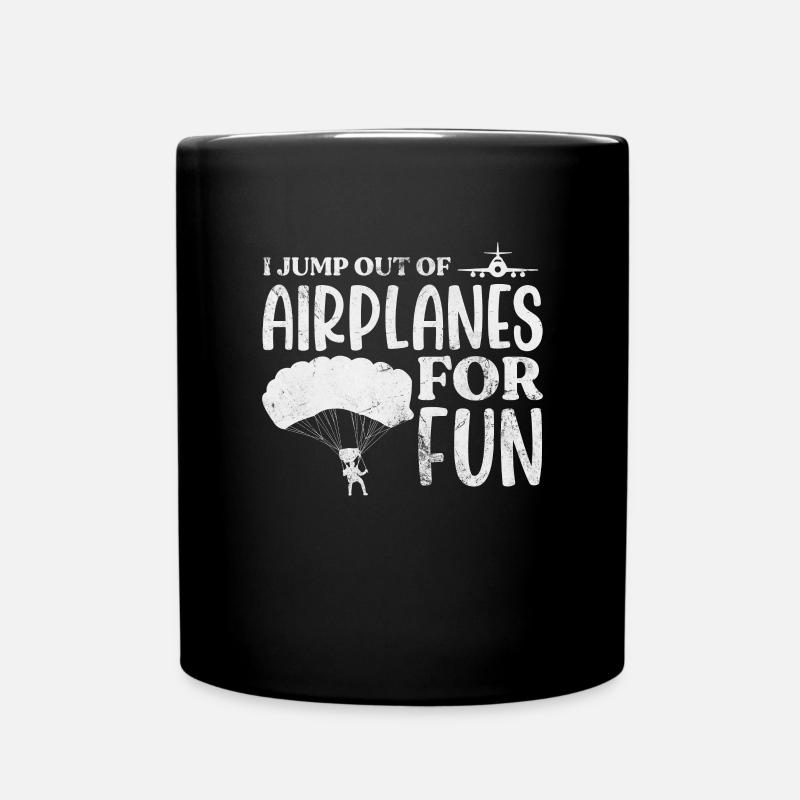 Skydive - Tasse einfarbig - Schwarz