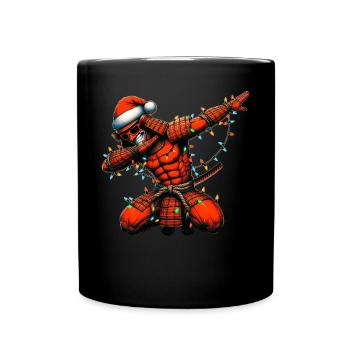 Dabbing Samurai Warrior Sonnenbrille Cute Christma - Tasse einfarbig - Schwarz - Vorne