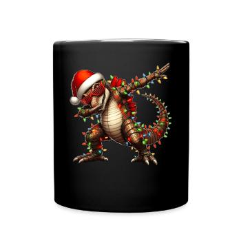 Polka Dot Spinosaurus Dinosaur Sunglasses Nied - Full Colour Mug - black - Front