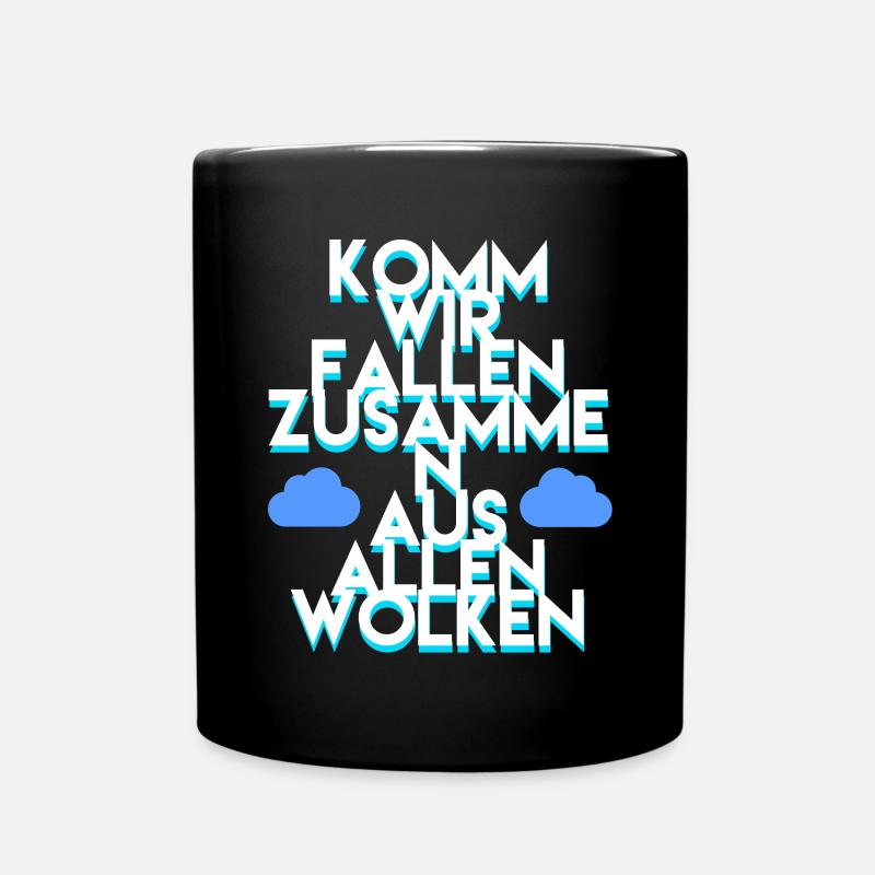 Fallschirmspringen - Tasse einfarbig - Schwarz