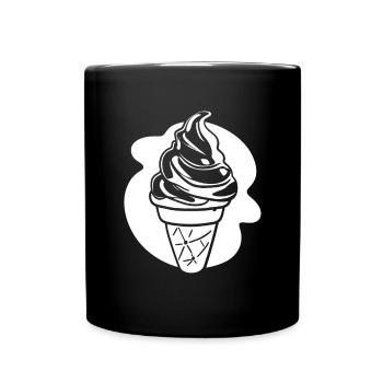 Dessin de crème glacée - Mug uni - noir - Devant