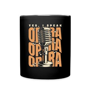 Je parle Opéra Opéra Chanteur Ténor Chanteur - Mug uni - noir - Devant