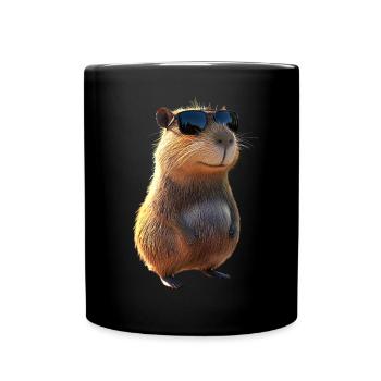 Capybara Be Capy Capybara Funny Capybara - Full Colour Mug - black - Front