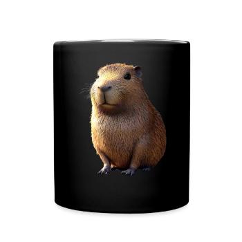 Capybara Be Capy Capybara Funny Capybara - Full Colour Mug - black - Front