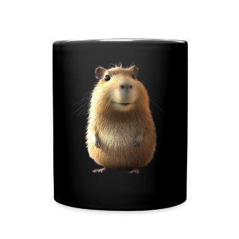 Capybara Be Capy Capybara Funny Capybara - Full Colour Mug - black - Front