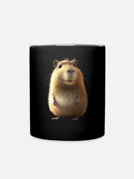 Capybara Be Capy Wasserschwein Lustiges Capybara - Tasse einfarbig - Schwarz