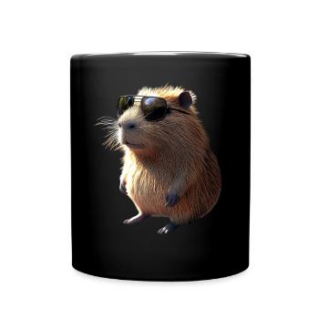 Capybara Be Capy Capybara Funny Capybara - Full Colour Mug - black - Front