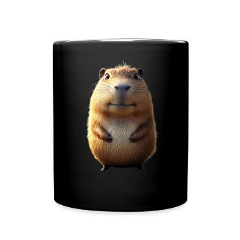Capybara Be Capy Capybara Funny Capybara - Full Colour Mug - black - Front
