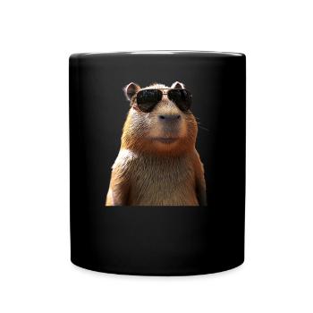 Capybara Be Capy Capybara Funny Capybara - Full Colour Mug - black - Front