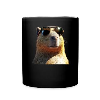Capybara Be Capy Capybara Funny Capybara - Full Colour Mug - black - Front