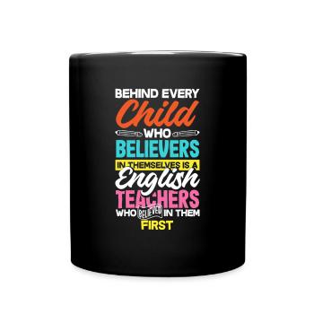 Funny Teacher Teacher Gift - Full Colour Mug - black - Front