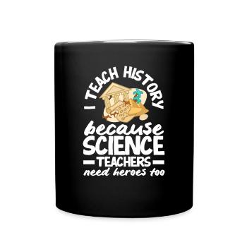Lustiges Lehrer Lehrerinnen Geschenk - Tasse einfarbig - Schwarz - Vorne
