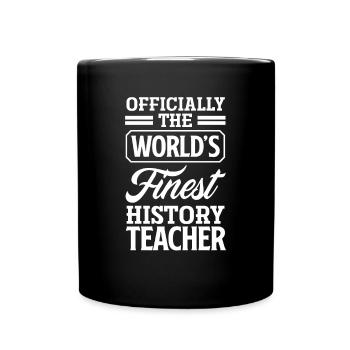 Lustiges Lehrer Lehrerinnen Geschenk - Tasse einfarbig - Schwarz - Vorne