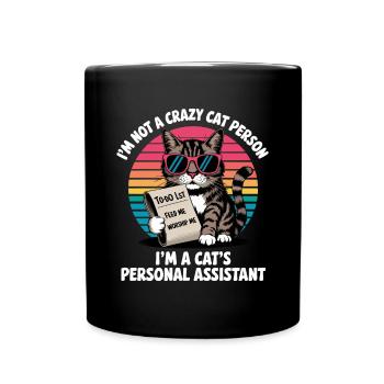 Drôle de dicton de chat - Mug uni - noir - Devant
