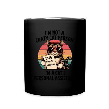 Drôle de dicton de chat - Mug uni - noir - Devant