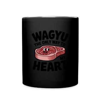 Wagyu Steak - Full Colour Mug - black - Front