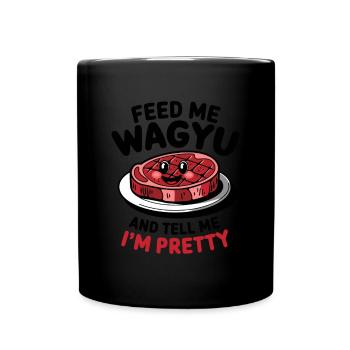 Wagyu Steak - Full Colour Mug - black - Front